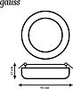 Встраиваемый светодиодный светильник Gauss Frameless круг 967511206