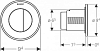 Кнопка смыва Geberit Type 10 116.055.KN.1, хром