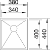 Кухонная мойка Blanco Zerox 340-IF Durinox 523096