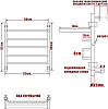 Полотенцесушитель водяной Ника Trapezium ЛТ ВП 60/50-5 с полкой