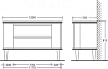 Тумба для комплекта 120 см BelBagno RADICE1200-2A/2C-810-TO tortora opaco