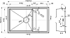 Кухонная мойка Zorg Hammer R ONIX 78х50х18 SH R 7850