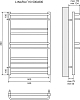 Полотенцесушитель электрический 50x80 см Lemark Linara LM04810E П10, левый/правый