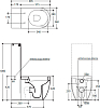 Бачок для унитаза Kerasan Ego / Flo 248101 приставной подвод сзади, сбоку бачка