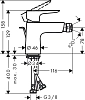 Смеситель для биде Hansgrohe Talis E 71720340 серый