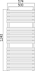 Полотенцесушитель водяной Terminus Флоренция П16 500х1240 4620768885105