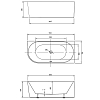 Акриловая ванна Vincea 150x75 VBT-402-1500R без гидромассажа