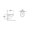 Инсталляция Ideal Standard Prosys Eco Frame M с безободковым унитазом Aquatek Каир E233267/AQ1170-00, AQ1170-00, белый, сиденье микролифт