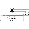 Душ верхний Hansgrohe Crometta 26723670 черный