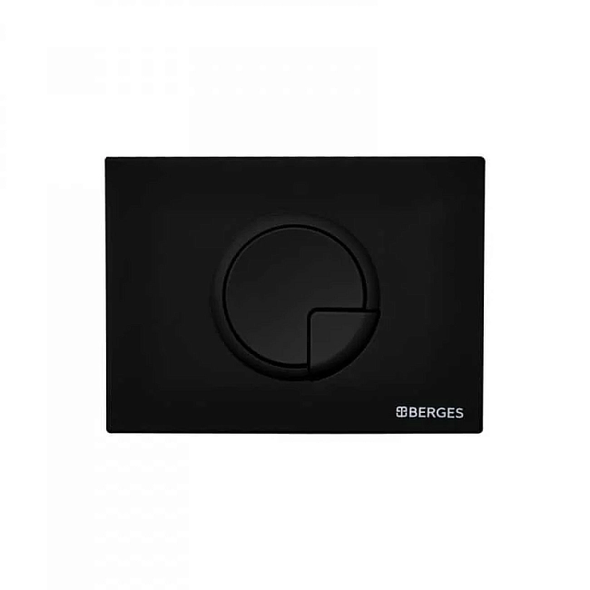 Инсталляция Berges Novum 525 с унитазом Puma 043268 Rimless, крышка микролифт, клавиша R5 Soft Touch черная