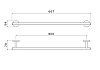 Полотенцедержатель Aquatek Оберон AQ4214CR хром