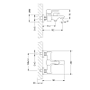 Смеситель для ванны Lemark Evitta LM0514C хром