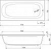 Акриловая ванна Cezares 170х75 Piave-170-75-42-W37