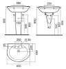 Раковина 60 см Ideal Standard San Remo W406001