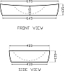 Раковина накладная Artize Tailwater TWS-WHT-75931