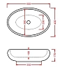 Раковина накладная ArtCeram Tao TOL002 03 00 черный