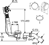 Слив-перелив для ванны Kludi Rotexa Multi 2120005N-00