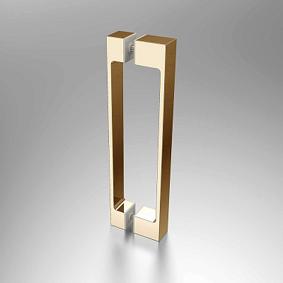Душевая дверь Vincea Alpha VDP-3AL900CLG 90x195 см, брашированное золото, стекло прозрачное