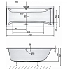 Акриловая ванна Alpen Cleo alpen_cleo17070 белый
