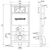 Инсталляция Charus Torre Blanco для подвесного унитаза, цвет белый, CC.300.80.01