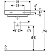 Раковина подвесная GEBERIT Smyle Square 500.259.01.1, белый