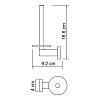 Держатель туалетной бумаги WasserKRAFT Lippe К-6500 K-6597 хром