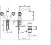 Смеситель для раковины Cezares ATLANTIS-LS1-02-Sw/M, бронза