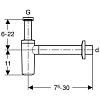Сифон для раковины Geberit 151.035.21.1o хром