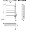 Полотенцесушитель электрический Ника ЛП 60/40 каб прав хром