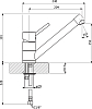 Смеситель Florentina Фита AV для кухонной мойки мокко