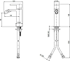 Смеситель для биде Cezares UNIKA-BSM1-BIO-W0, белый