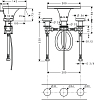 Смеситель для раковины Axor Massaud 18013800, сталь