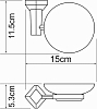 Мыльница WasserKRAFT Aller K-1129C, хром