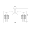 Потолочная люстра Eurosvet Sevilia 10119/8 хром/прозрачный хрусталь Strotskis