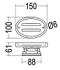 Мыльница Devon&Devon Trendy WFC610OT хром;белый