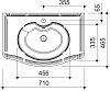 Раковина 71 см Caprigo 158-G3070