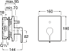 Смеситель для ванны Roca Insignia 5A0B3ACN0, чёрный