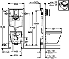 Комплект Grohe Solido 39186000 подвесной унитаз + инсталляция + кнопка