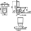 Унитаз-компакт VitrA S50 9739B003-1165 с сиденьем микролифт