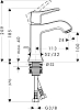 Смеситель Hansgrohe Metris Classic 31075000 для раковины