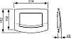 Кнопка смыва Tece Ambia 9240101 пергамон