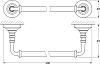 Полотенцедержатель 3SC Stilmar STI 112 хром золото 40 см