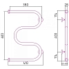 Полотенцесушитель водяной Сунержа М-образный 51-4007-6040 бронза