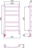 Полотенцесушитель электрический Сунержа Галант 80x40 L