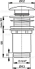 Донный клапан для раковины AlcaPlast A395