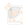 Душевой поддон RGW SMC 57350488-01U белый