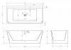 Акриловая ванна Abber AB9298 белый