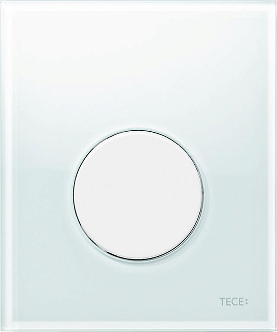 Кнопка смыва Tece Loop Urinal 9242650 белое стекло