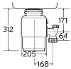 Измельчитель отходов Insinkerator Supreme 100 красный