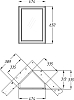 Зеркало-шкаф Opadiris Клио 45 R угловой нагал